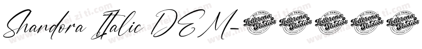Shandora Italic DEM字体转换